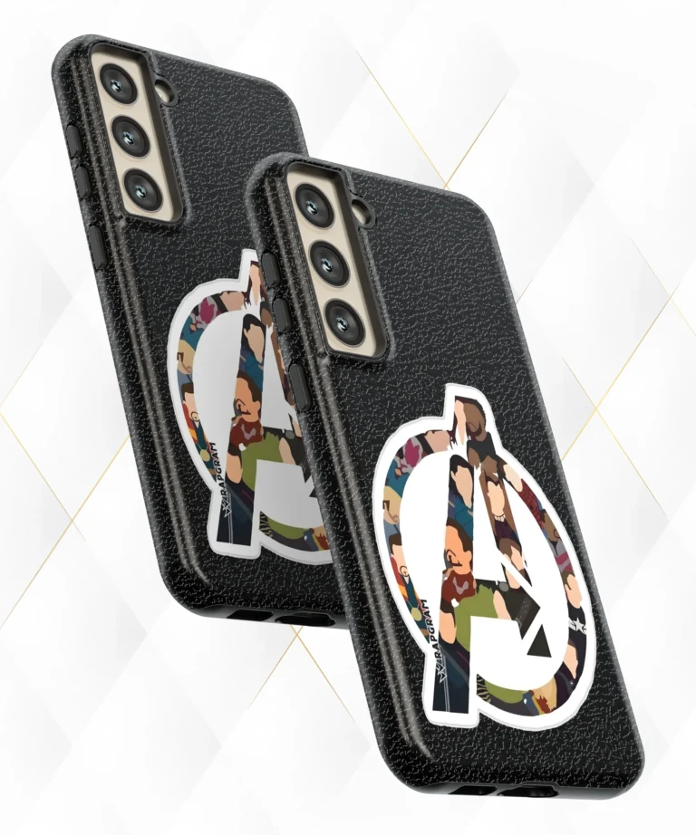 Avengers Army Black Leather Case