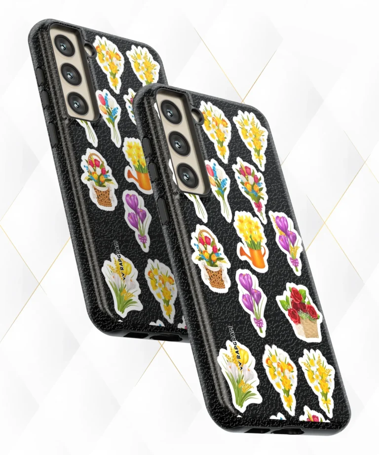 Bouquet Collection Black Leather Case