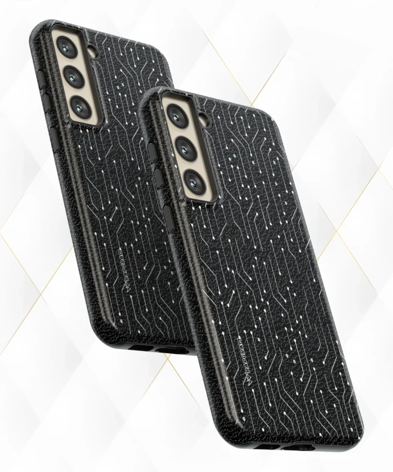 Black Connects Black Leather Case