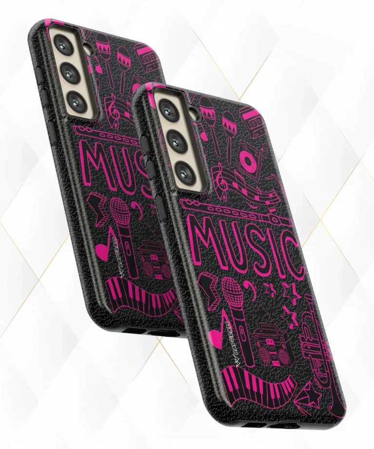 Music Connect Black Leather Case