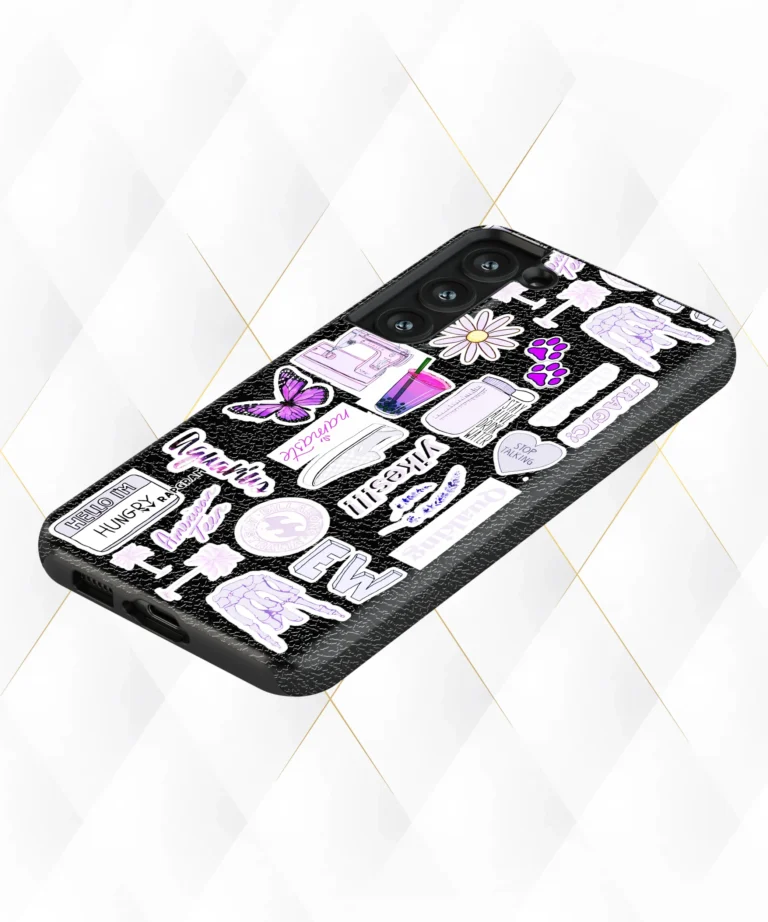 Tragic Clickbait Black Leather Case