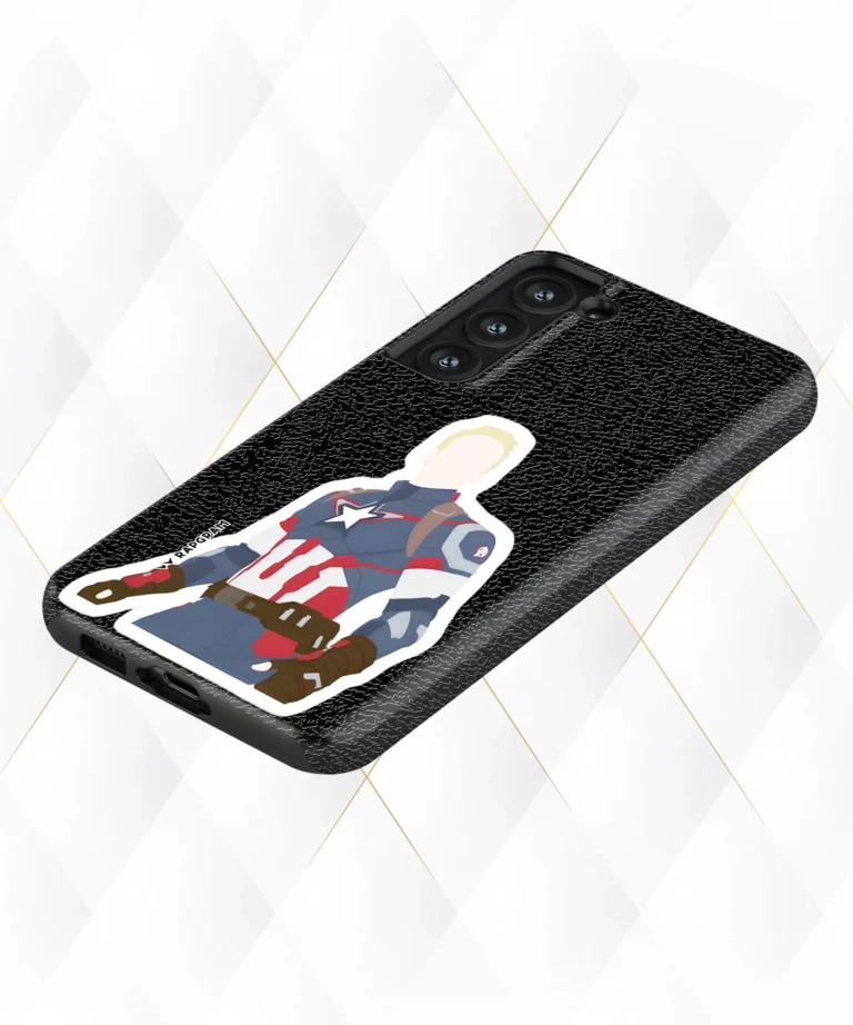 Captain Steve Black Leather Case