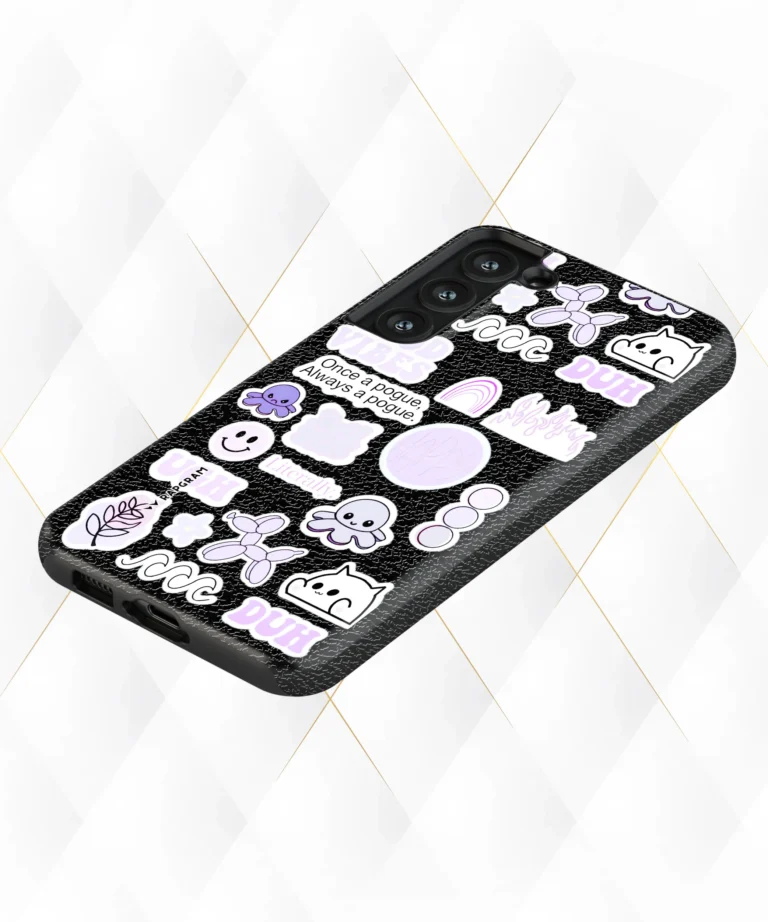 Good Vibes Black Leather Case