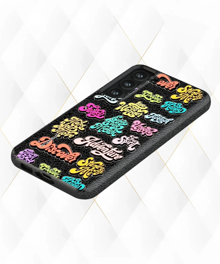 Funky Love Black Leather Case