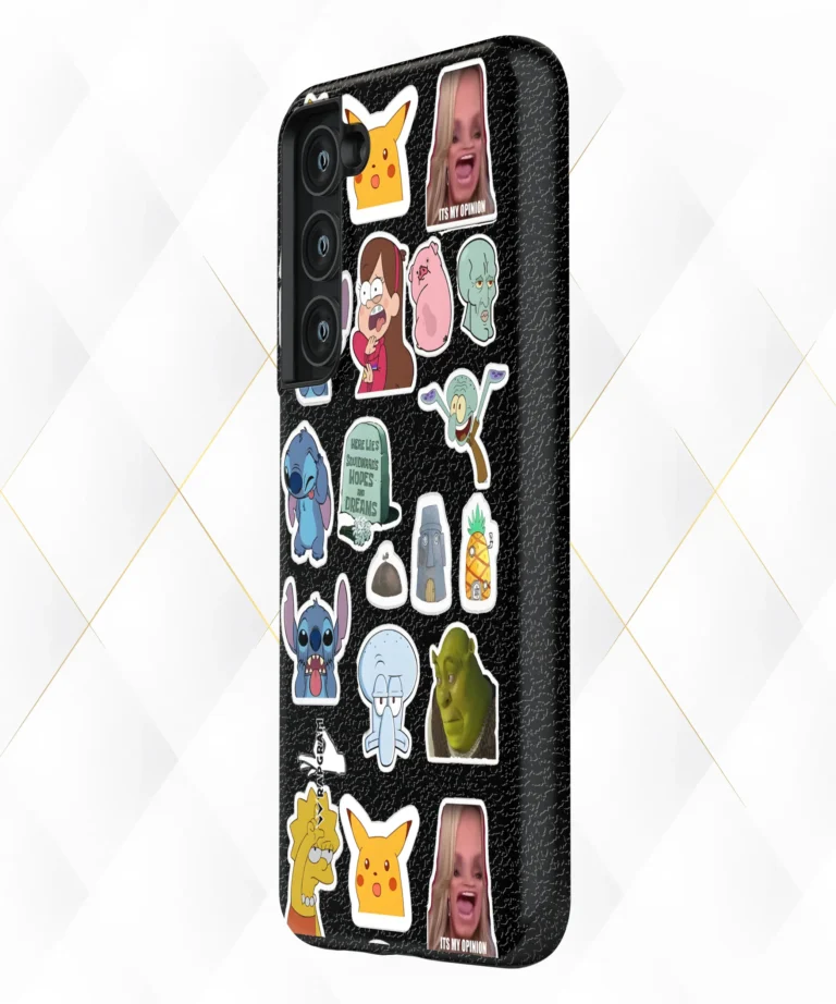 Toon Opinion Black Leather Case