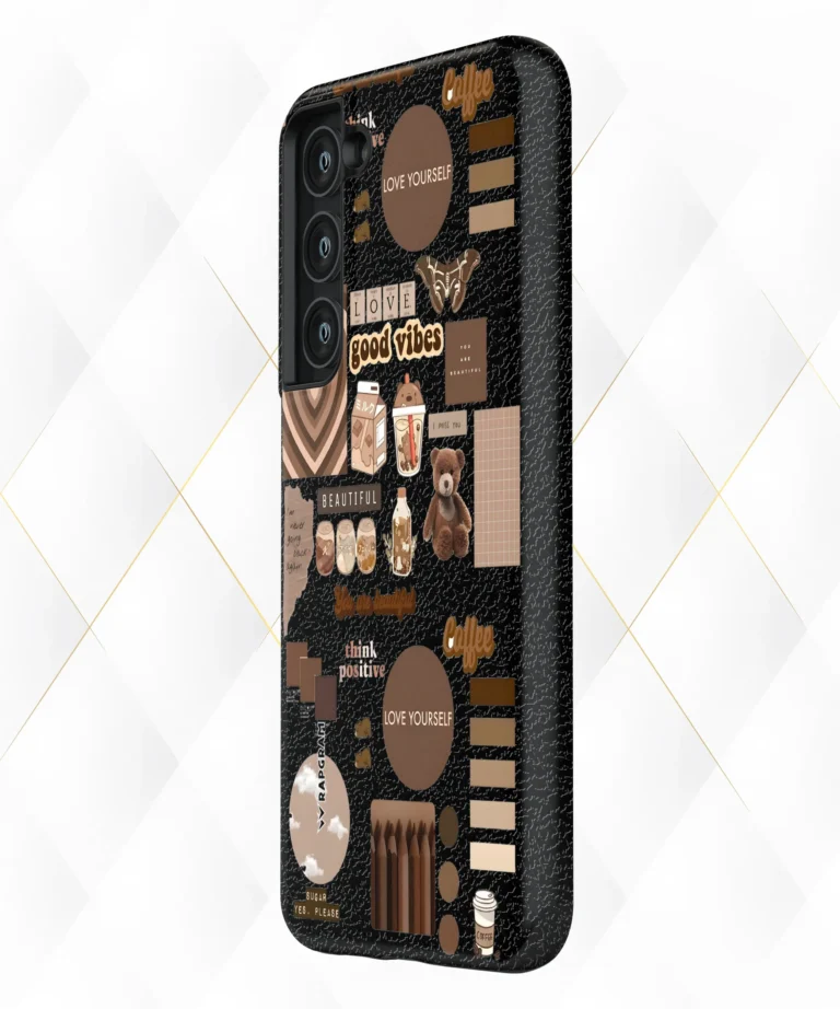 Love Yourself Black Leather Case