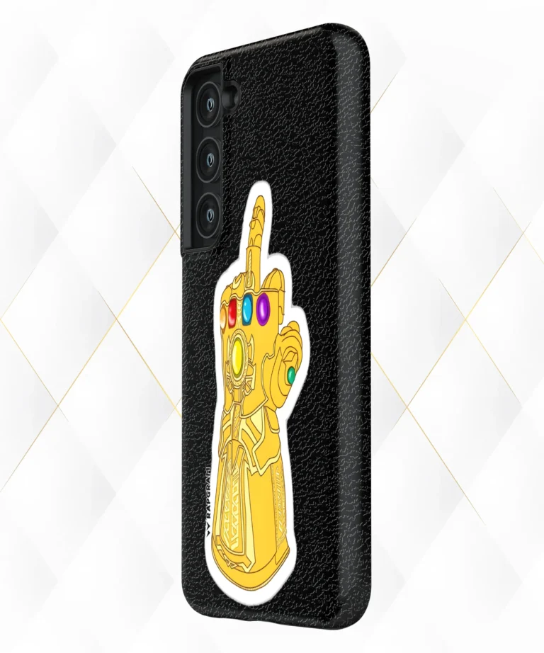 Thanos Flip Black Leather Case