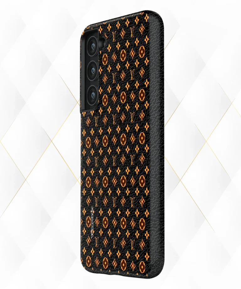 LV Brands Black Leather Case