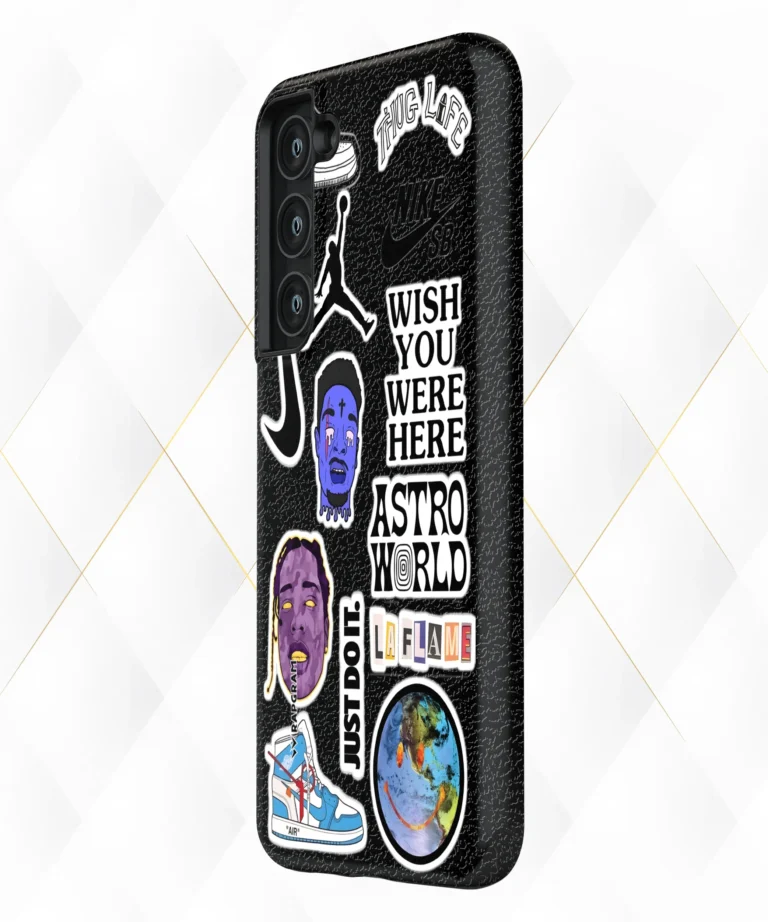 Astro World Black Leather Case