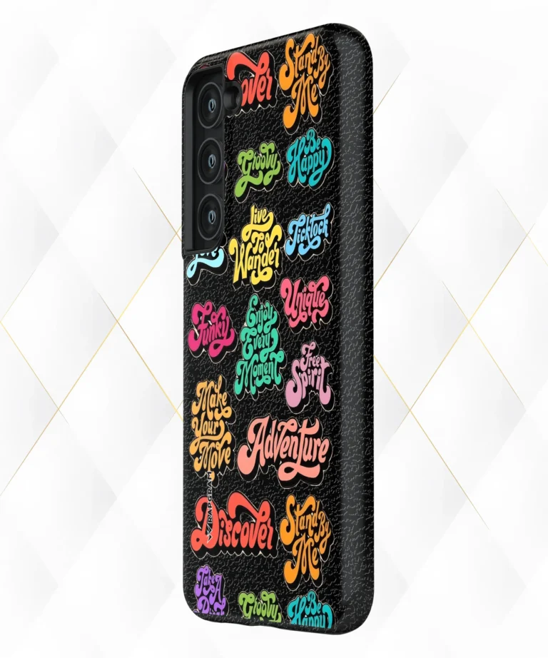 Funky Love Black Leather Case