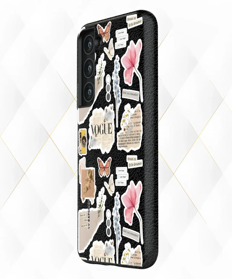 Vogue Stamps Black Leather Case