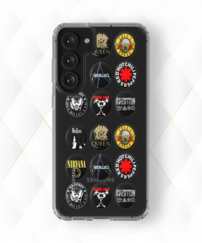 Rock Badges Clear Case