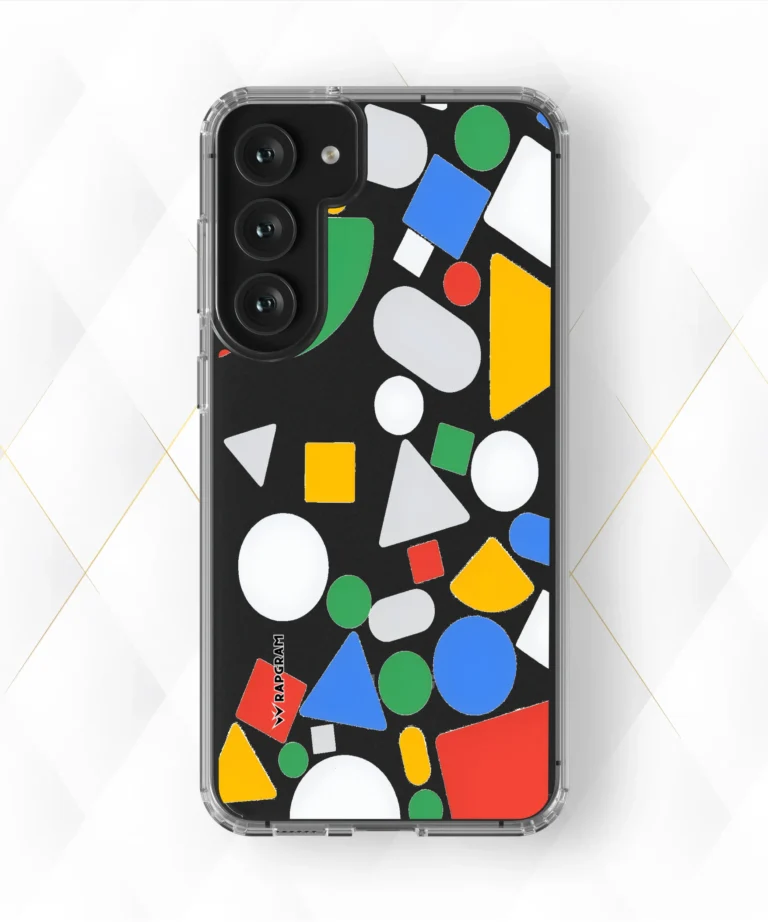 Colored Shapes Clear Case