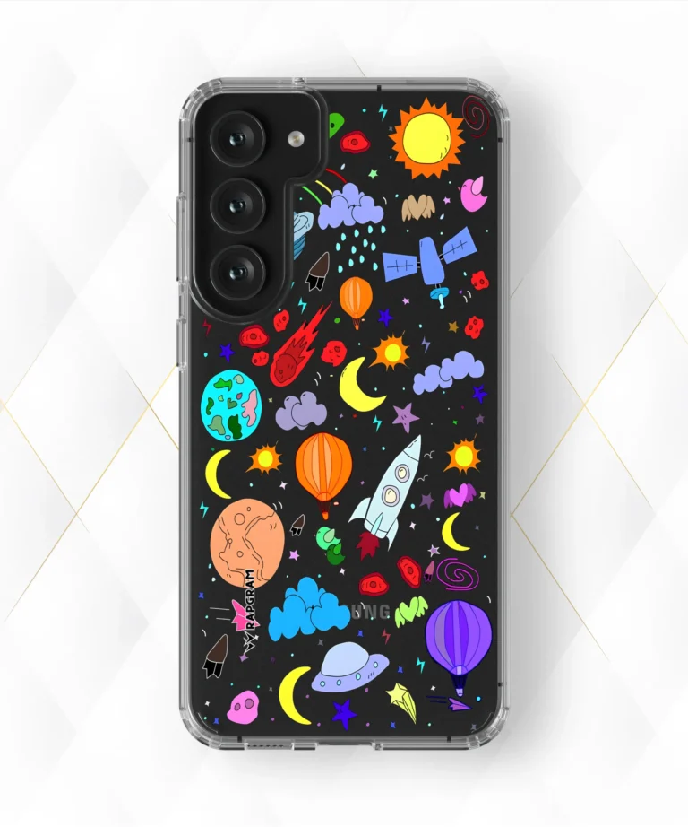 Space Planets Clear Case