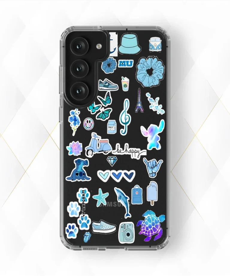 Blue Smiles Clear Case