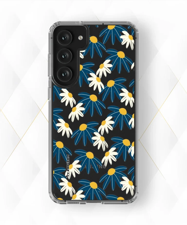 Blue Blooms Clear Case