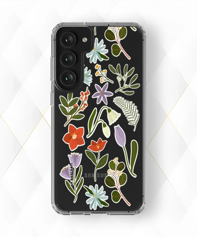 Violet Tulips Clear Case