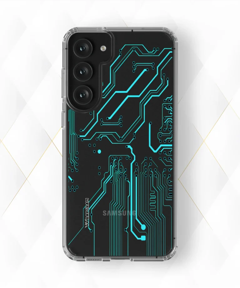 Neon Circuits Clear Case