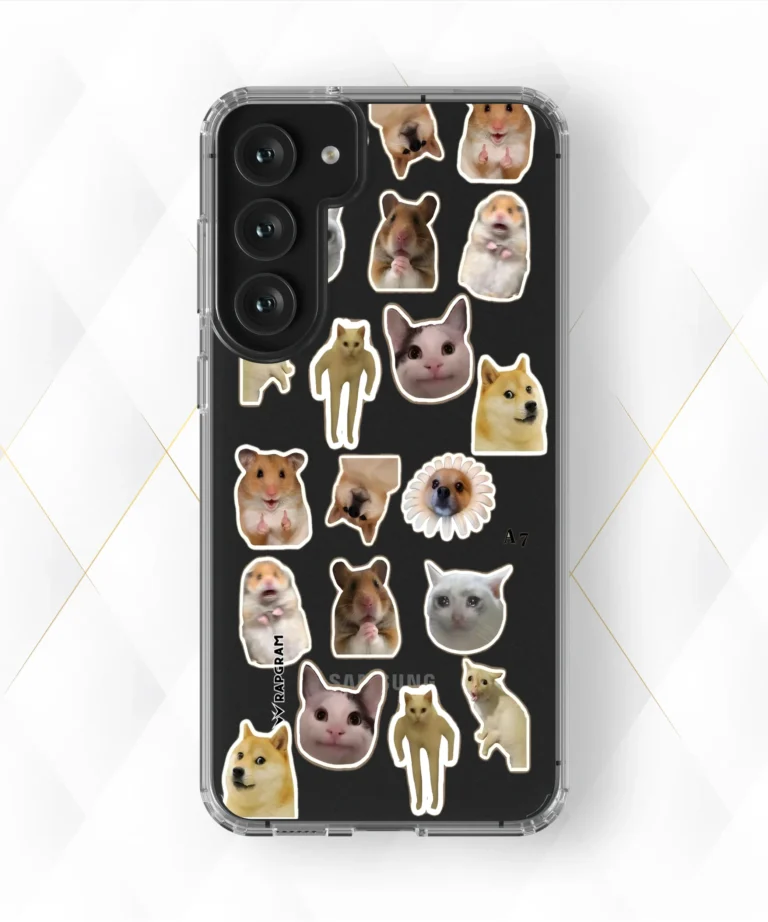 Meme Cats Clear Case