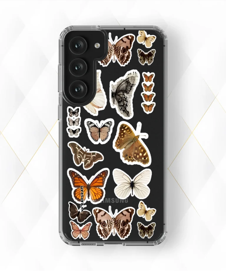 Butterfly Stamps Clear Case