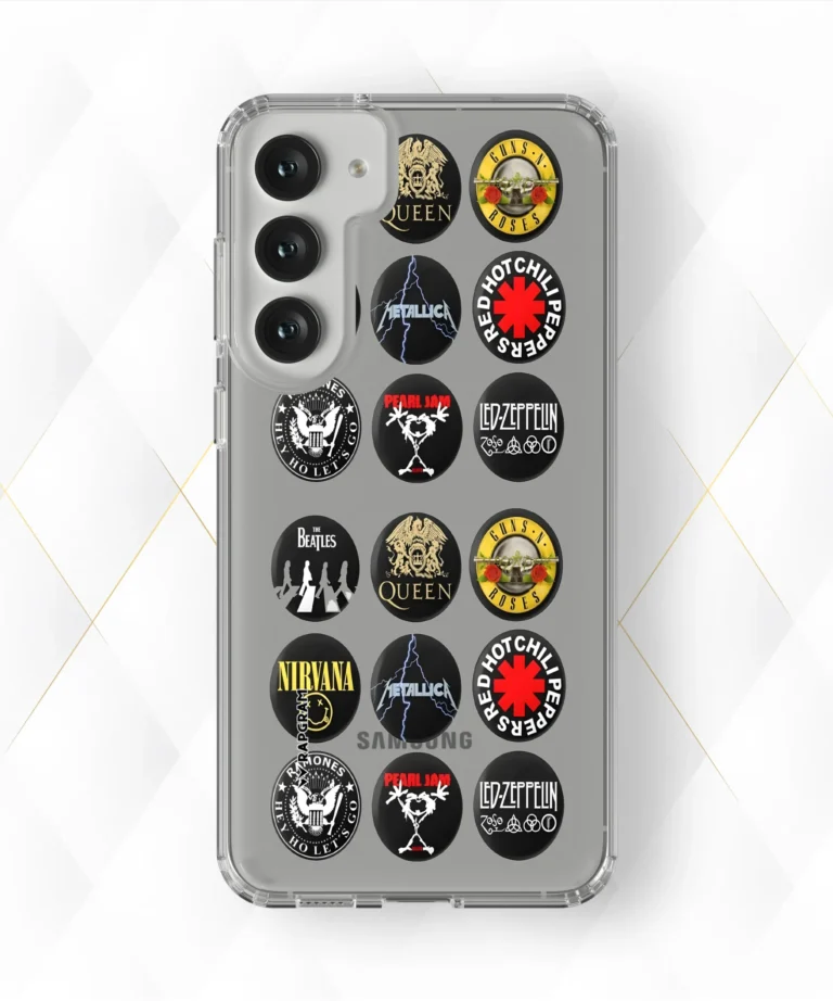 Rock Badges Clear Case