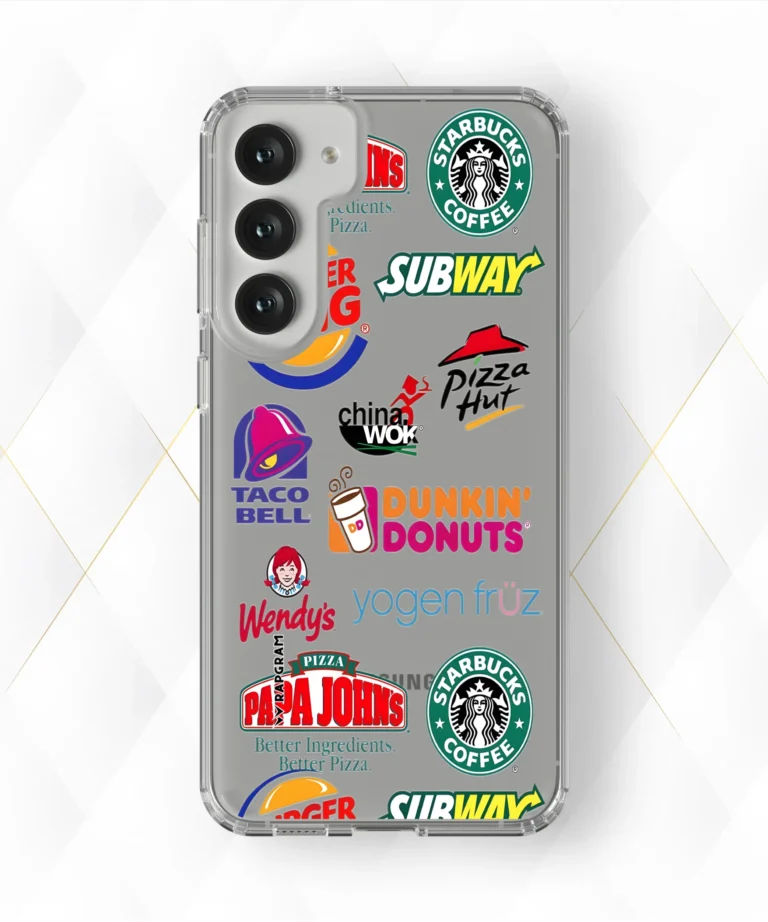 Fastfood Chains Clear Case