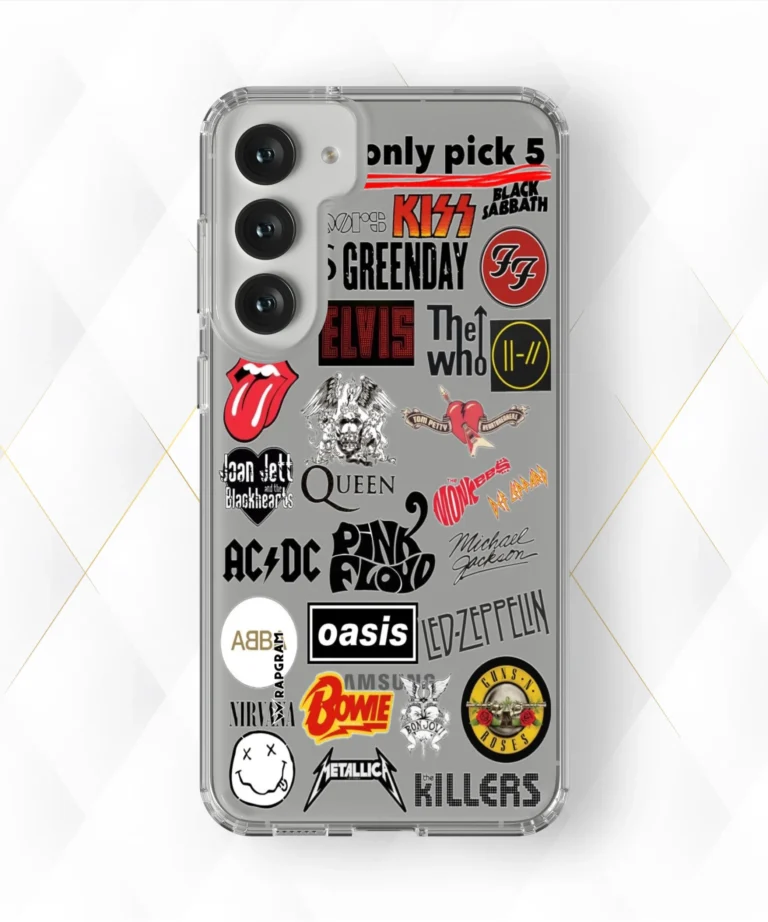 Rock Collage Clear Case