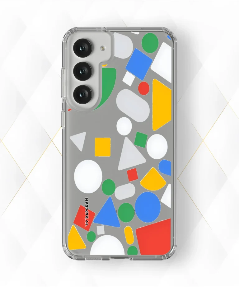 Colored Shapes Clear Case