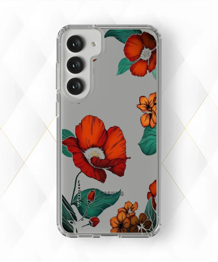 Red Hibiscus Clear Case