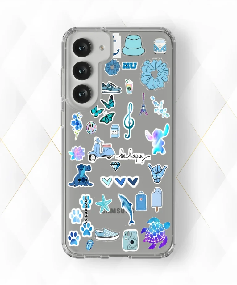 Blue Smiles Clear Case