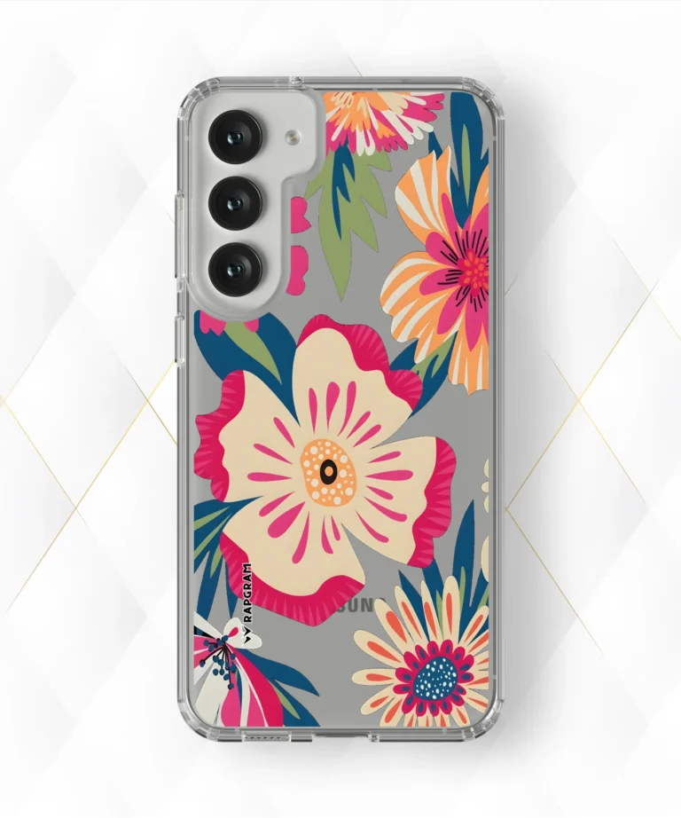 Trippy Blossoms Clear Case