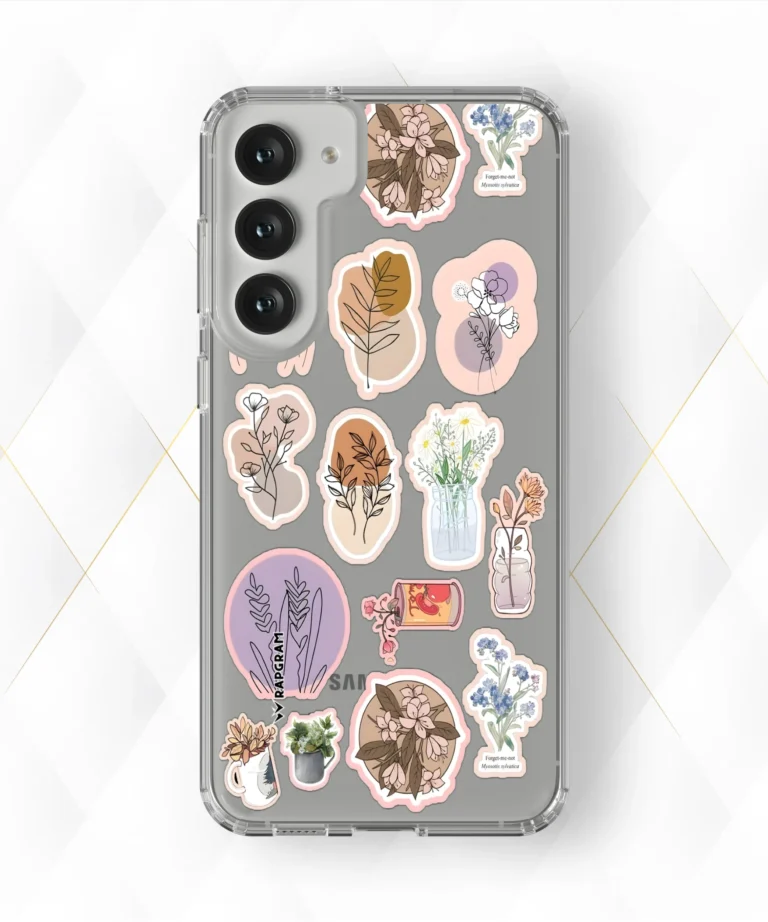 Peach Stamps Clear Case