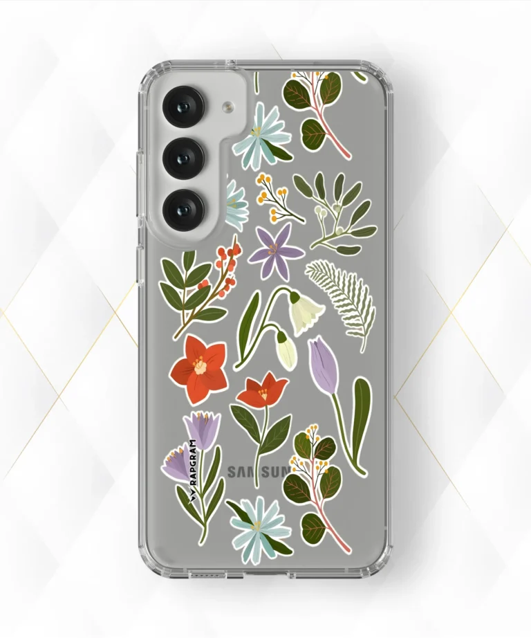 Violet Tulips Clear Case