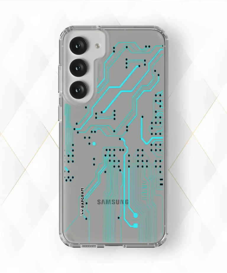 Neon Circuits Clear Case