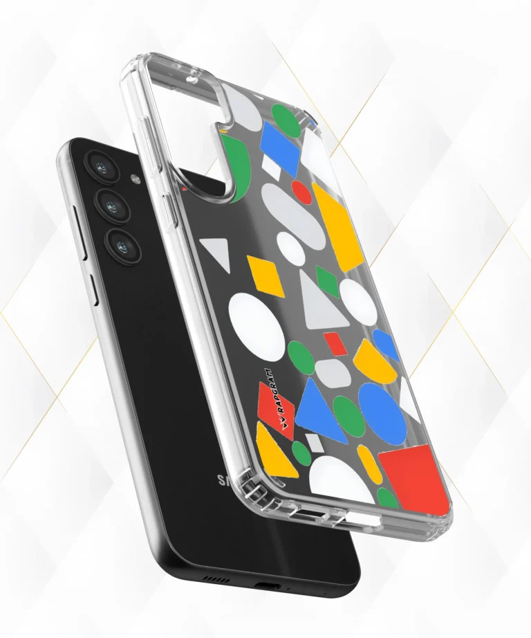 Colored Shapes Clear Case