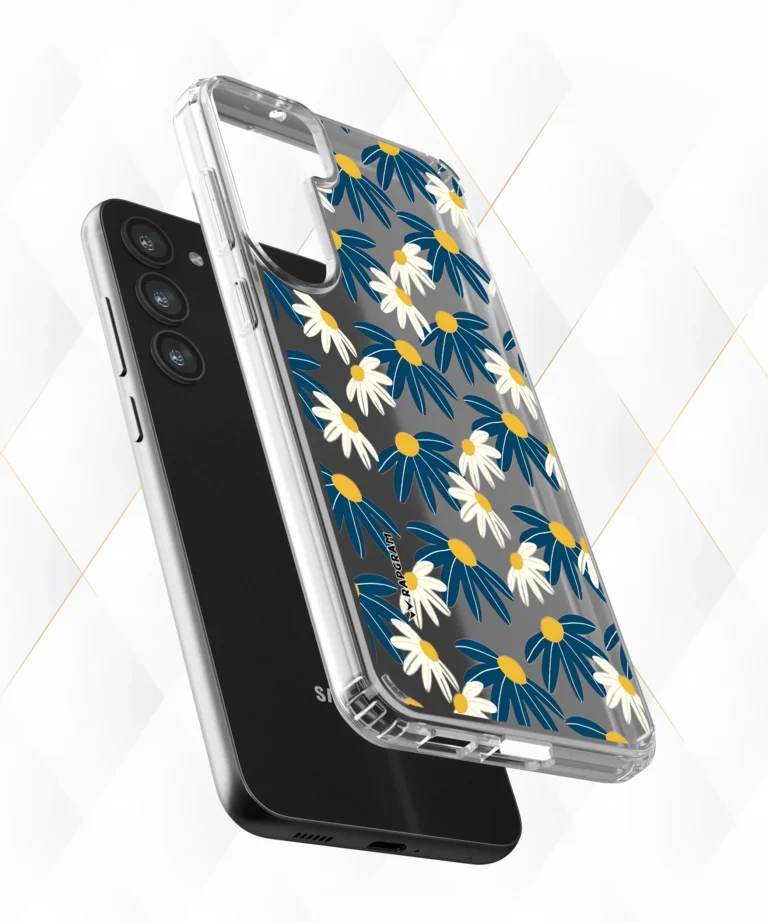 Blue Blooms Clear Case