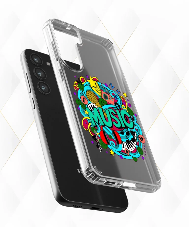 Music Swirls Clear Case