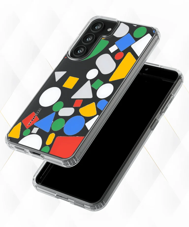 Colored Shapes Clear Case