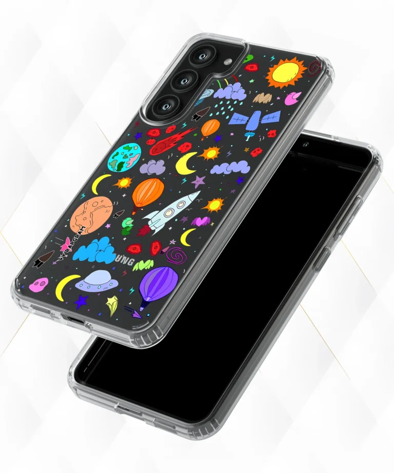 Space Planets Clear Case