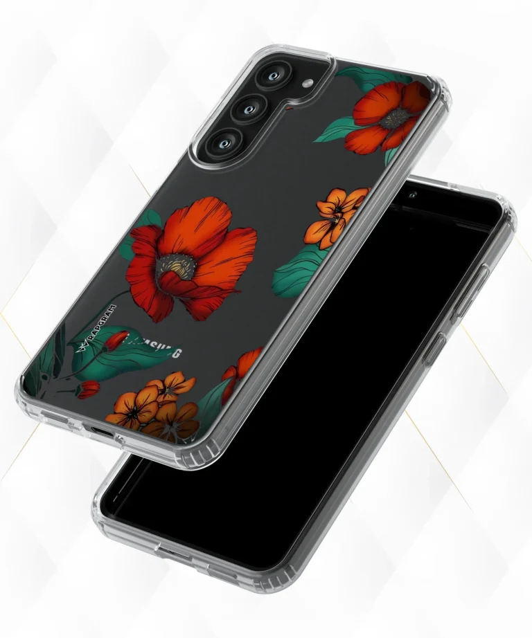 Red Hibiscus Clear Case