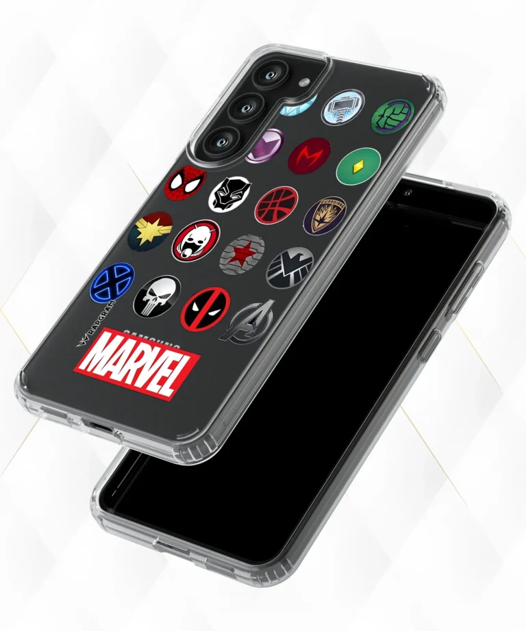 Marvel Badges Clear Case