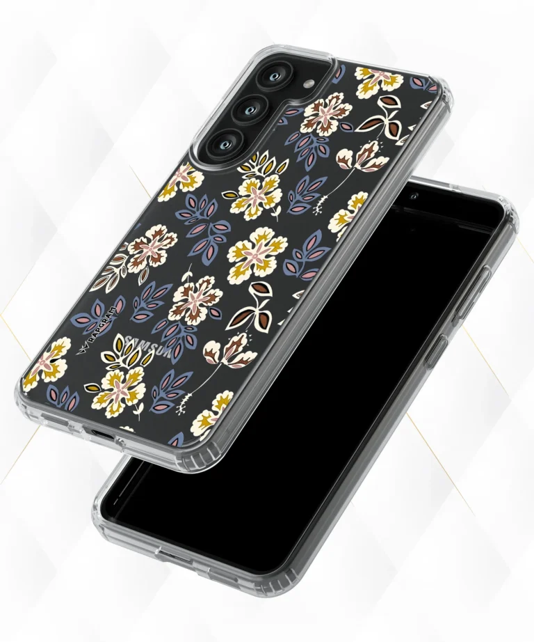 Dual Flowers Clear Case