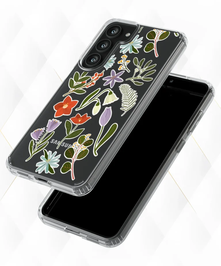 Violet Tulips Clear Case