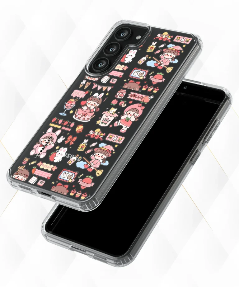 Cute Stickers Clear Case