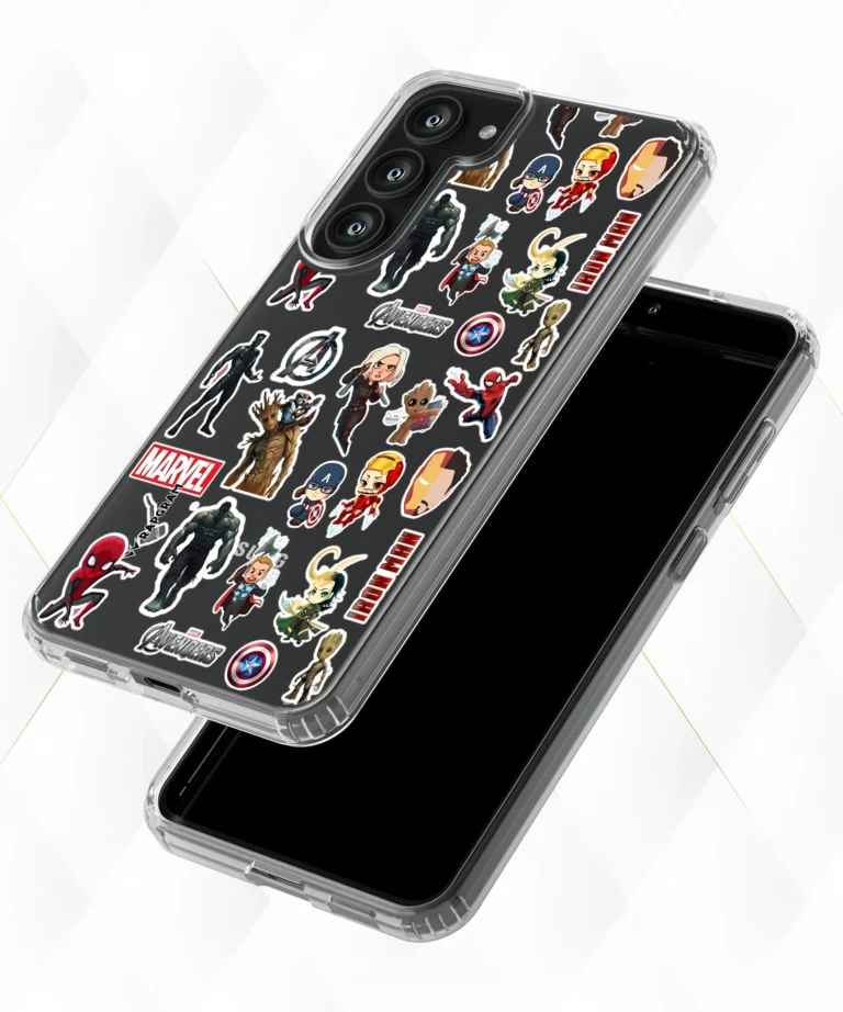 Superhero Figures Clear Case