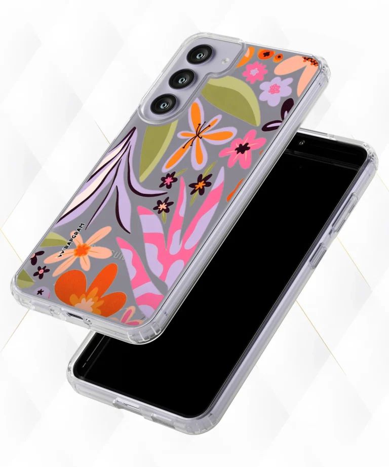 Vibrant Floral Clear Case