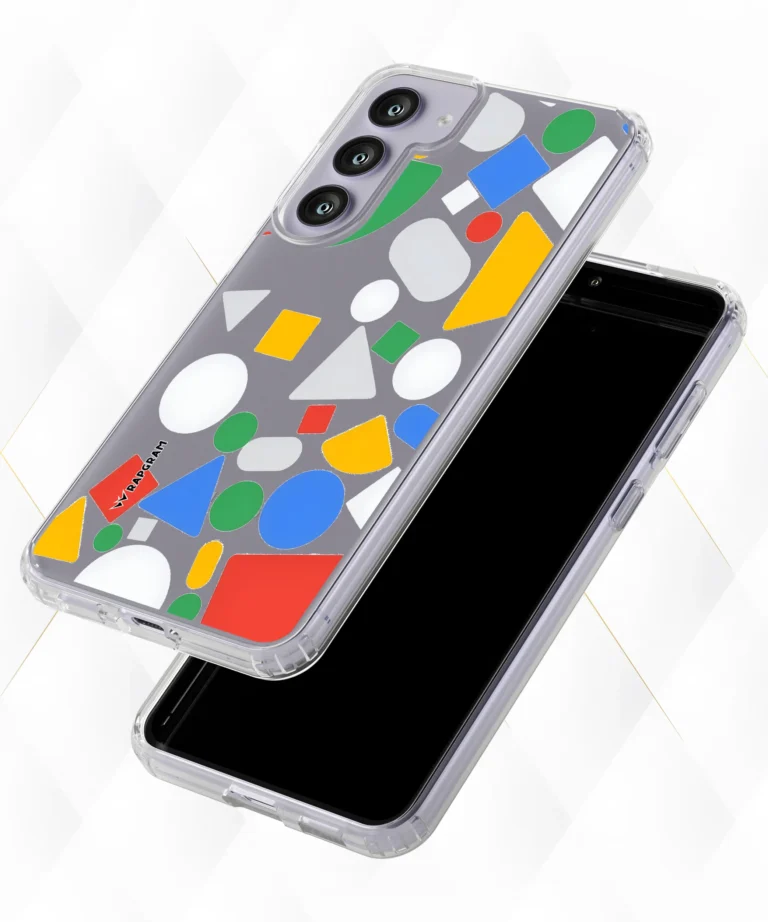Colored Shapes Clear Case