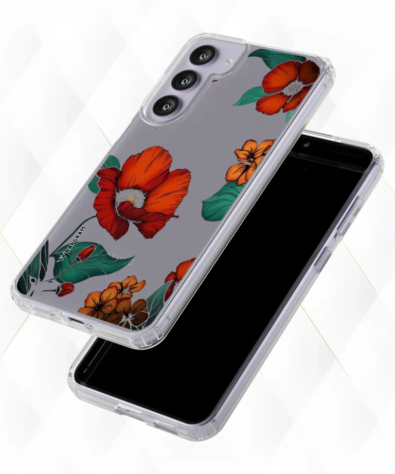 Red Hibiscus Clear Case