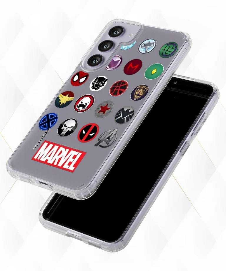 Marvel Badges Clear Case