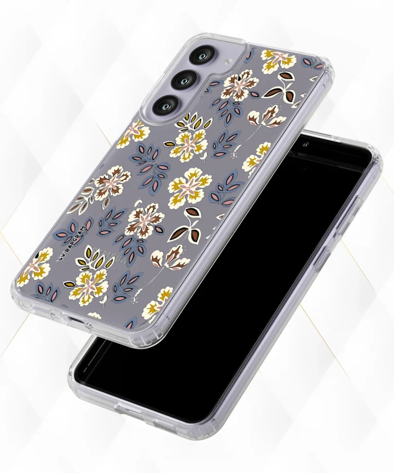 Dual Flowers Clear Case